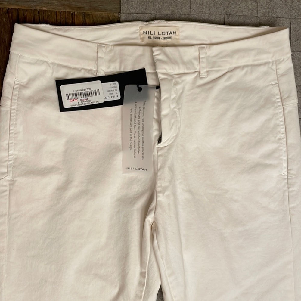 - Nili Logan - Tel Aviv Pants (White / Eggshell) - Size 4; New without tags